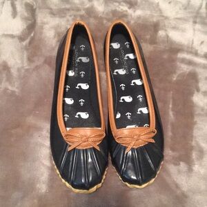 London Fog waterproof slip ons for ladies